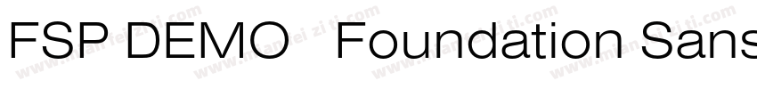 FSP DEMO   Foundation Sans Ex字体转换